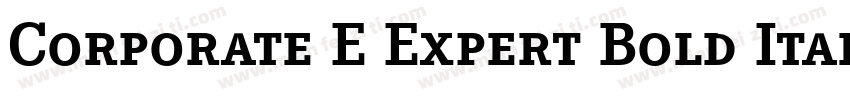 Corporate E Expert Bold Italic OsF字体转换